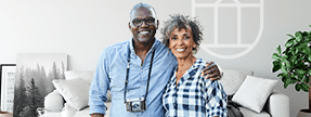 A smiling couple