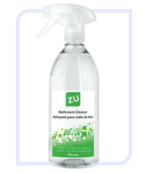 Bathrom cleaner bottle.